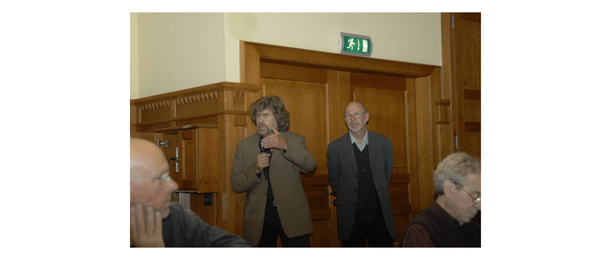 Reinhold Messner und Ernst Vogt