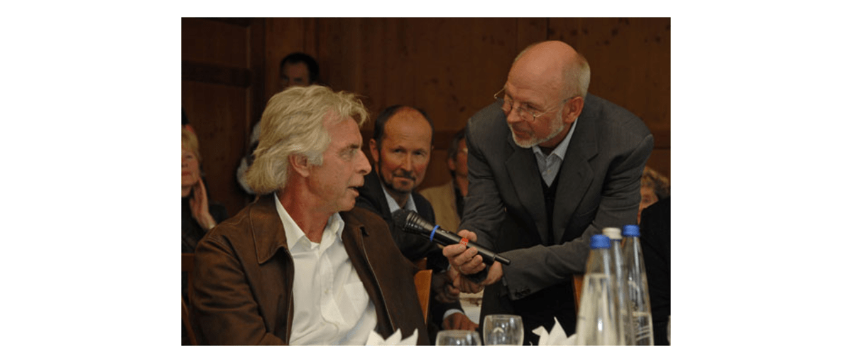Günther Sturm und Ernst Vogt, dahinter Michael Pause