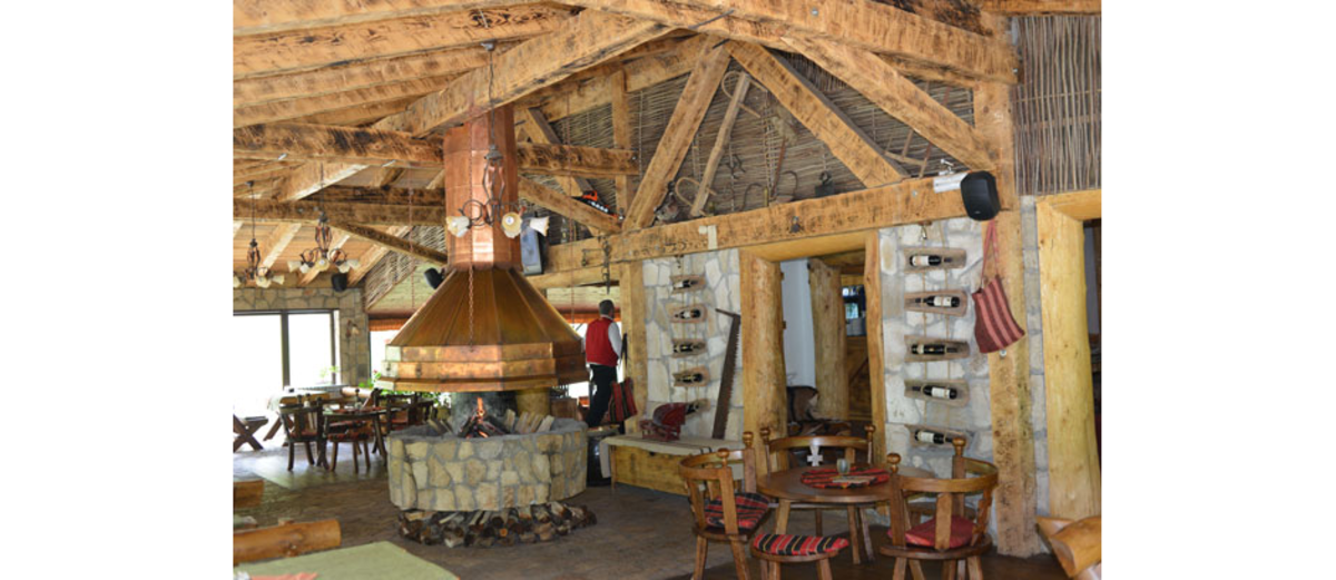 Die Hütte im Skigebiet von Vucje