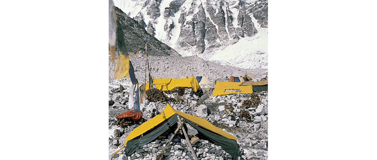 Das Basislager der Everest Expedition 1978