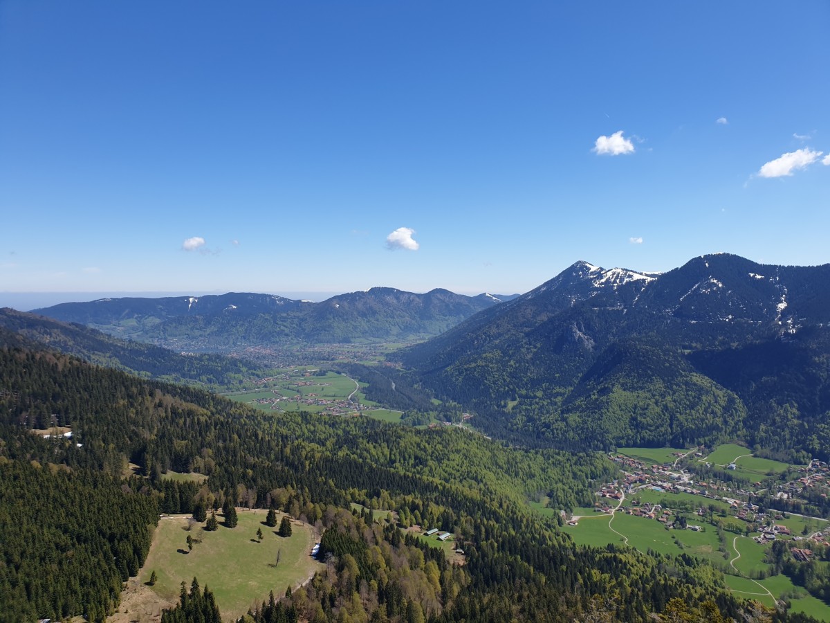 Blick vom Gipfel Richtung Tegernsee