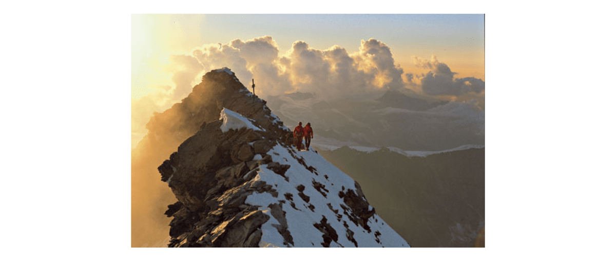 Sonnenuntergangsstimmung am Matterhorn