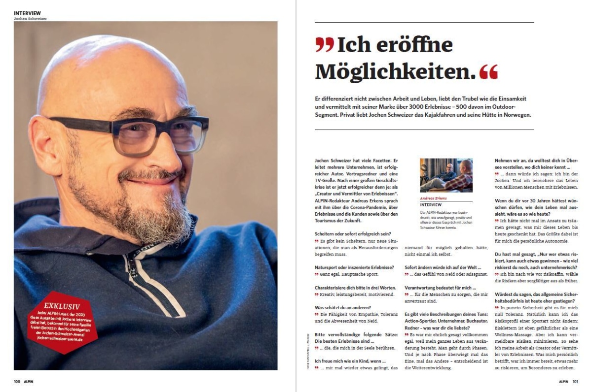Im Interview: Jochen Schweizer
