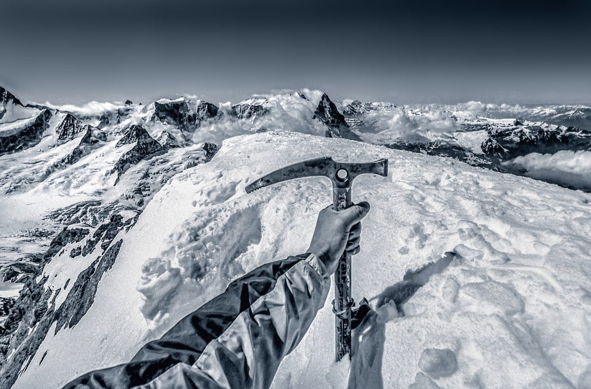 Platz fünf: "Wetterhorn Gipfel, Berner Alpen"