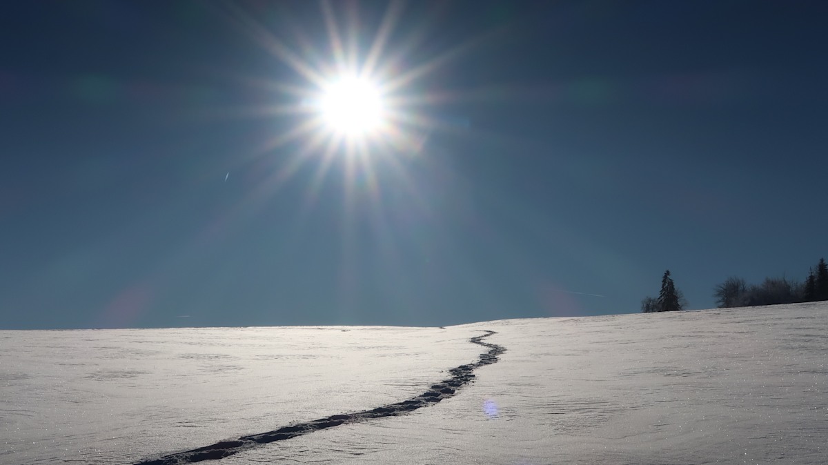 4. Platz: Schneeschuhspur von Jürgen Humm