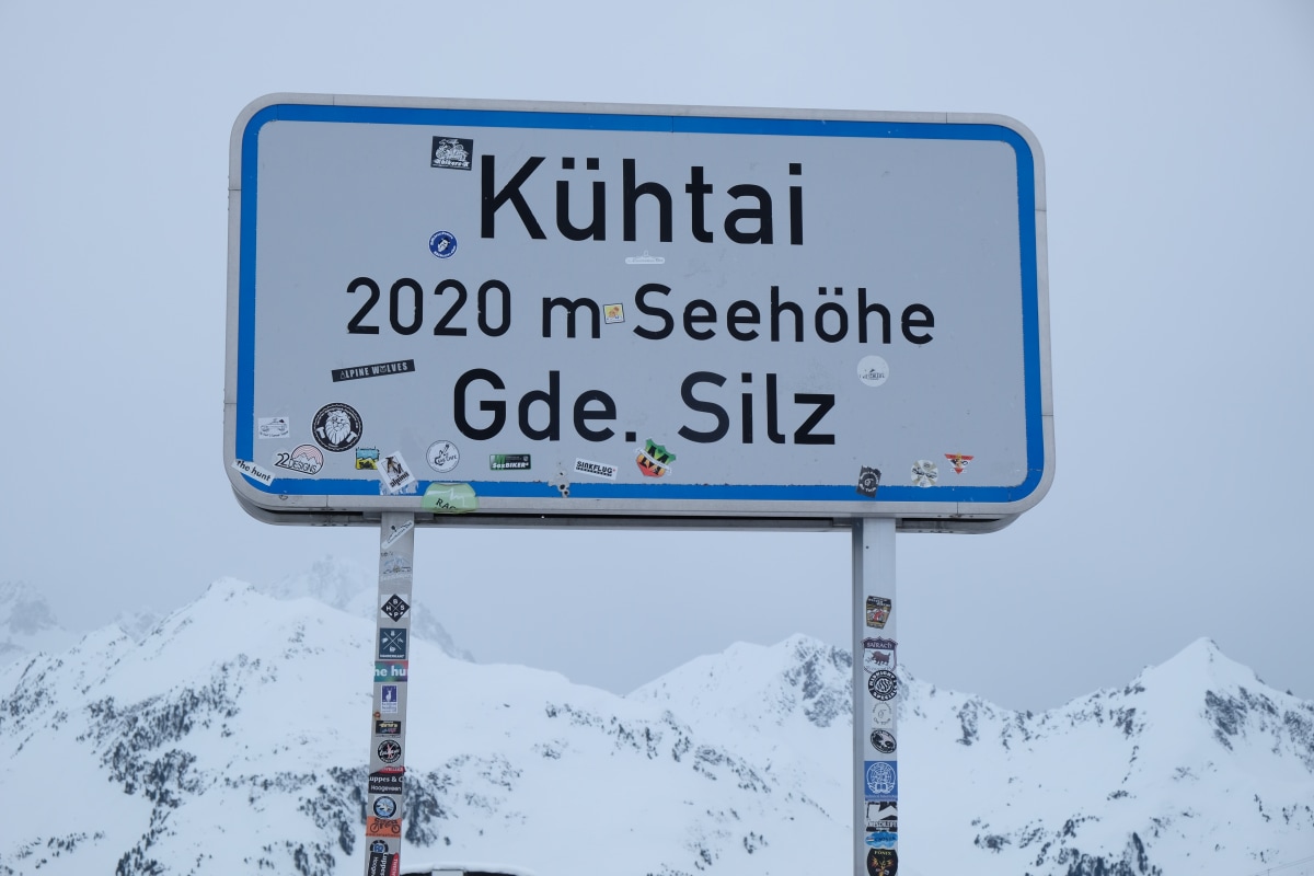 <p>Ankunft auf über 2000 m: Willkommen in Kühtai.</p>