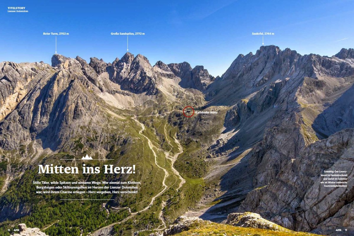 Titelstory - Traumtouren in den Lienzer Dolomiten