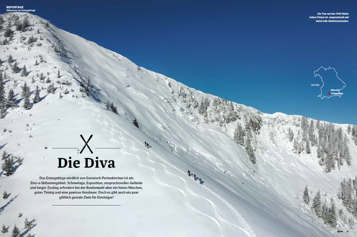 Reportage: Skitouren im Estergebirge