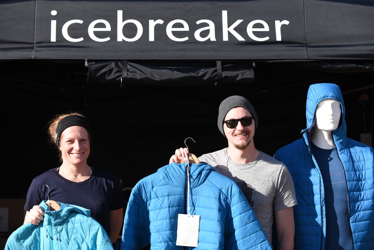 <p>Auch Icebreaker war mit Outdoor-Bekleidung am Start.</p>