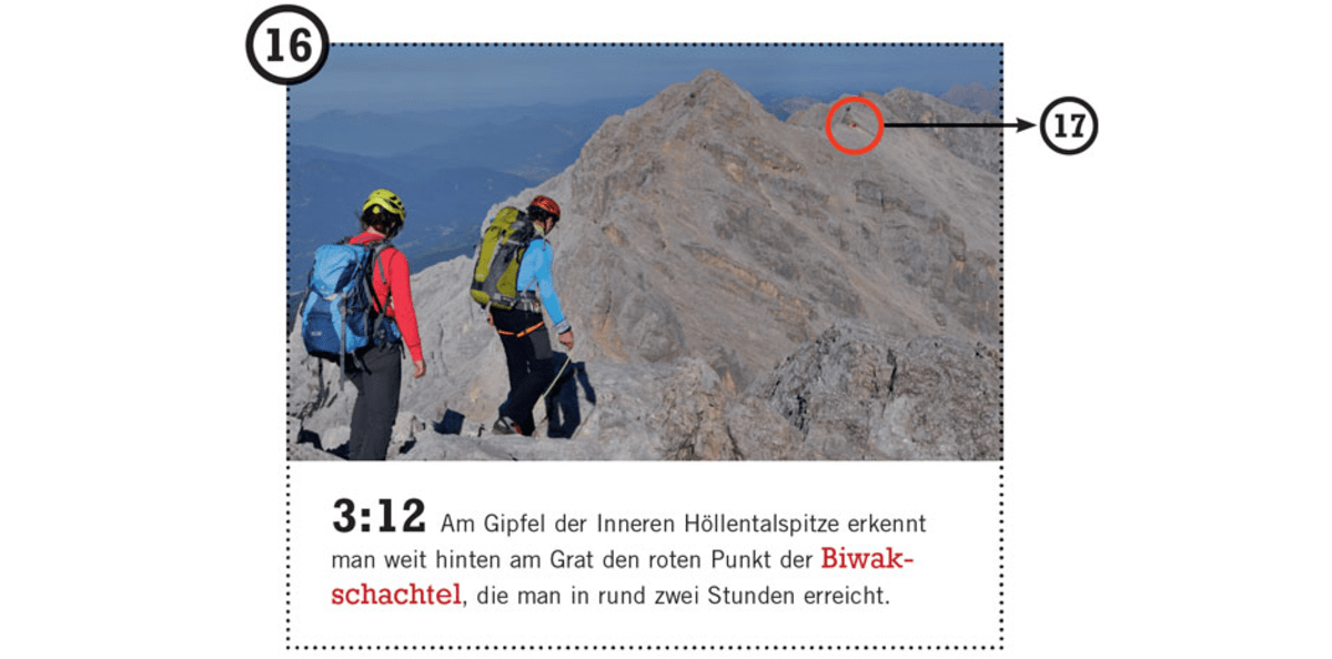 Schwere Bergtour: der Jubiläumsgrat an der Zugspitze