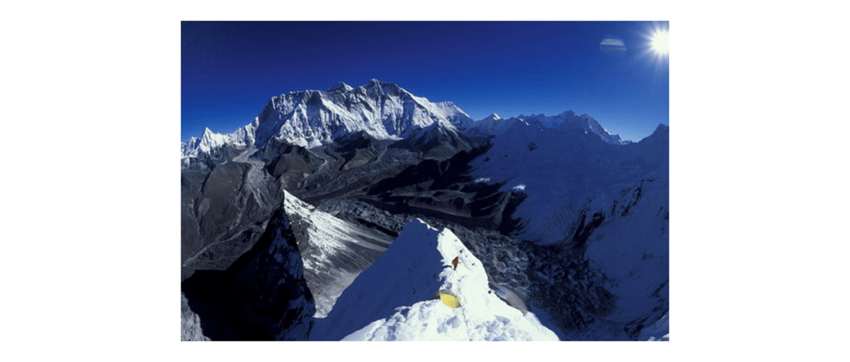 Everest vom Ama Dablam Nordgrat gesehen