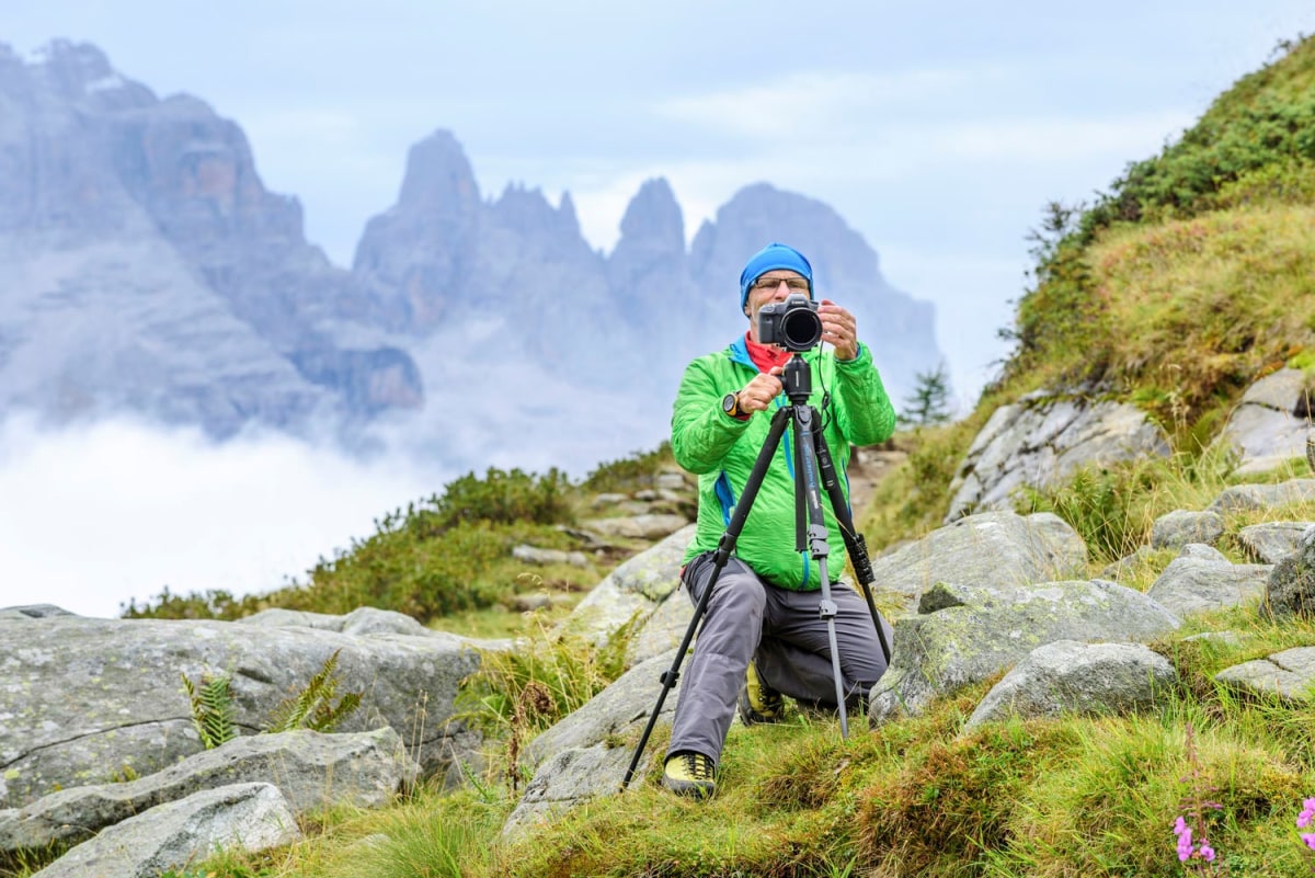 <p>Im Trentino ist sogar hinter dem Fotografen ein wunderschönes Bergpanorama.</p>