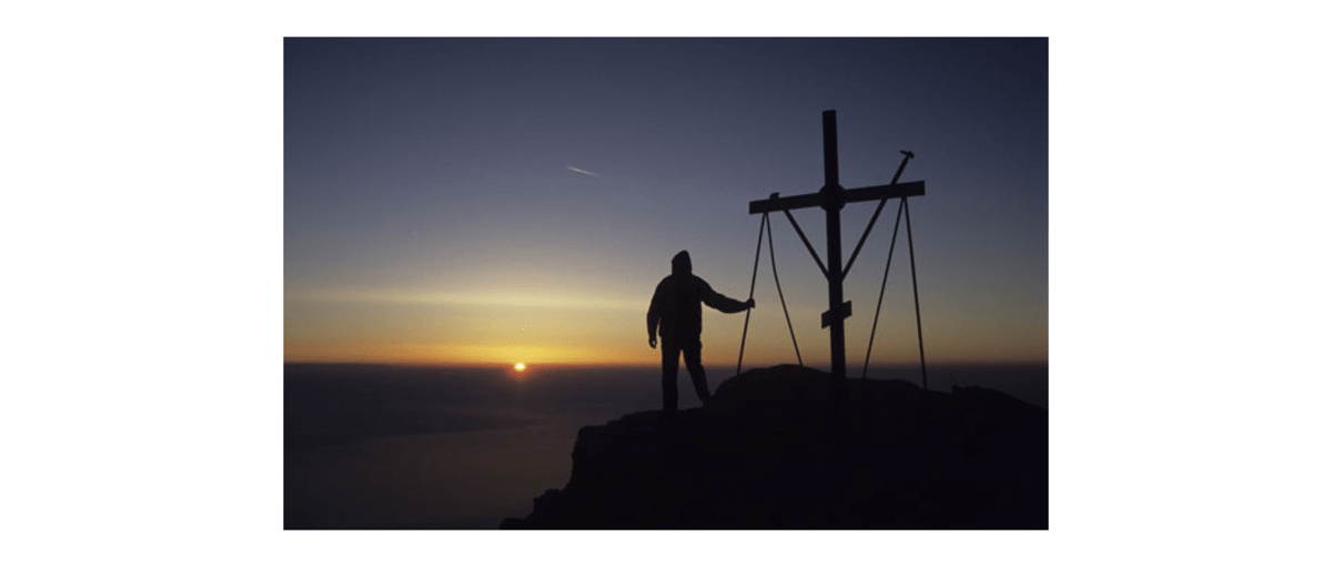 Sonnenaufgang auf dem Athos (2033 m), Griechenland
