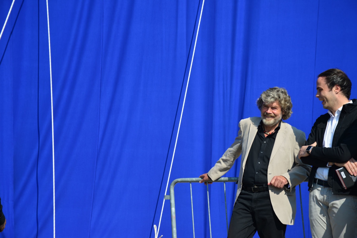 Reinhold Messner im Gespräch mit Alberto Palfrader...