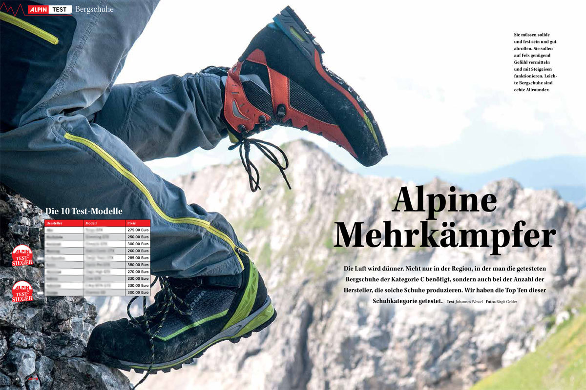 ALPIN-Test Bergschuhe