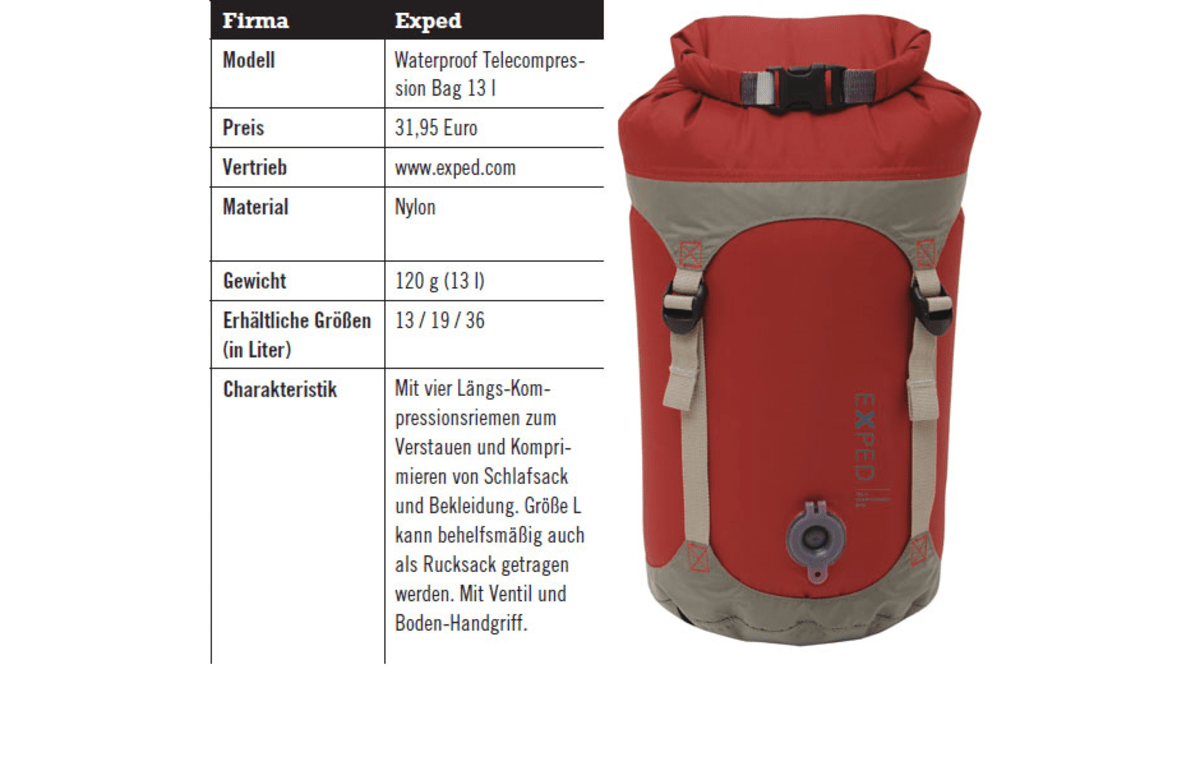 Exped Waterproof Telecompression Bag 13 l