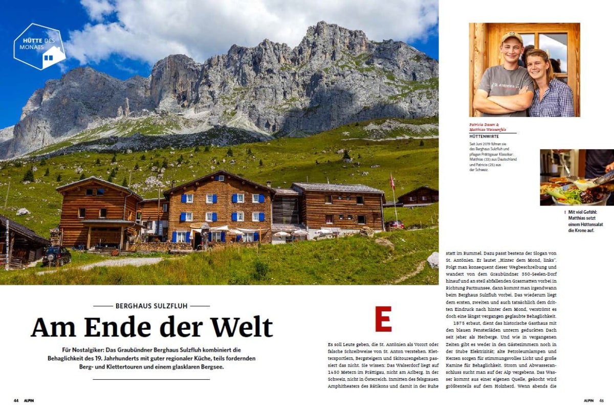 Hütte des Monats: Berghaus Sulzfluh