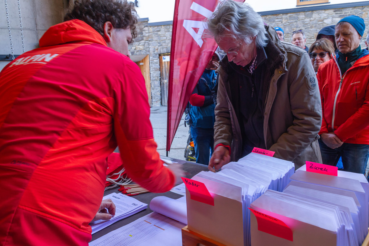 Check-In der Teilnehmer