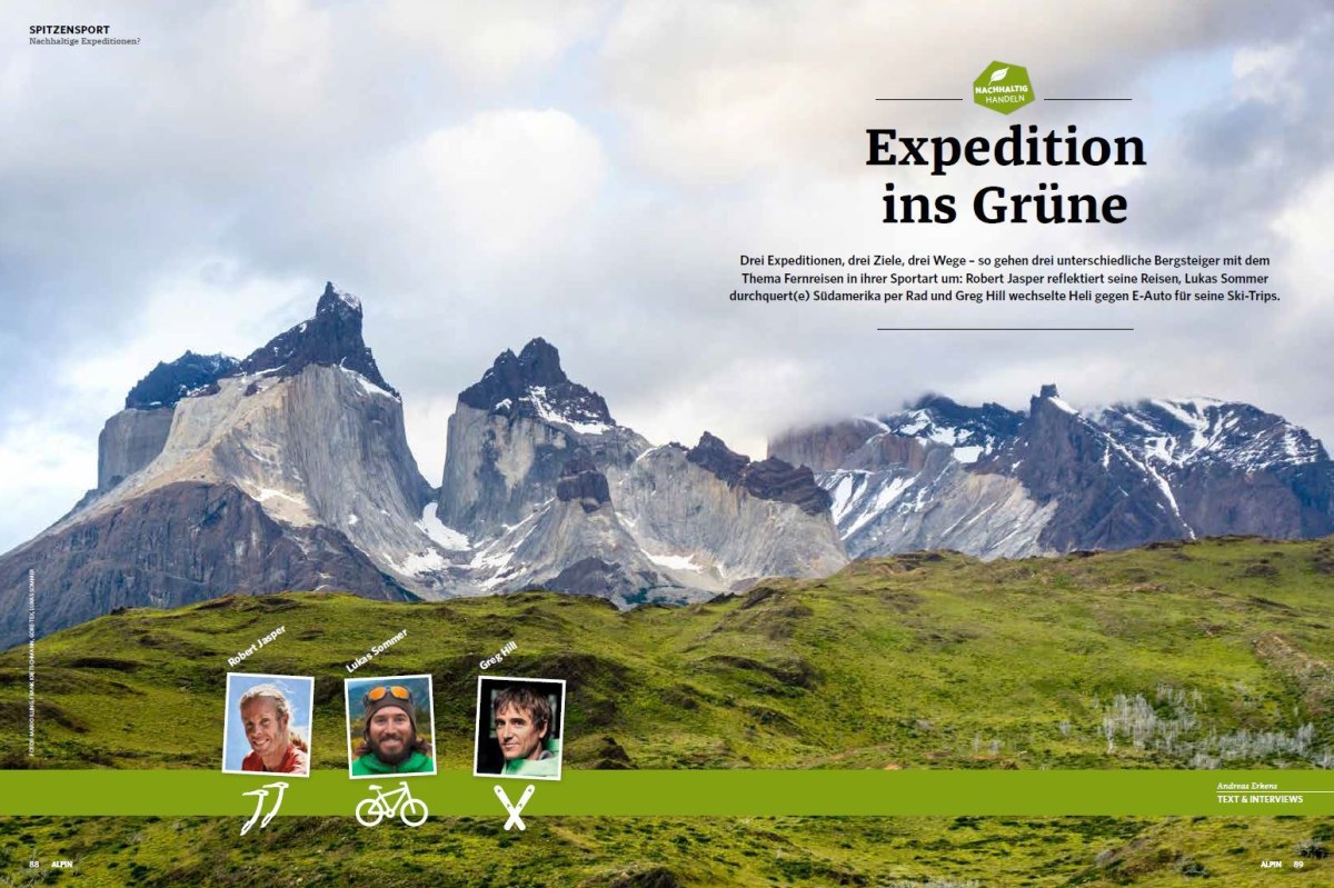 Expedition ins Grüne: Drei Bergsportler, drei Reisen, drei Ansätze