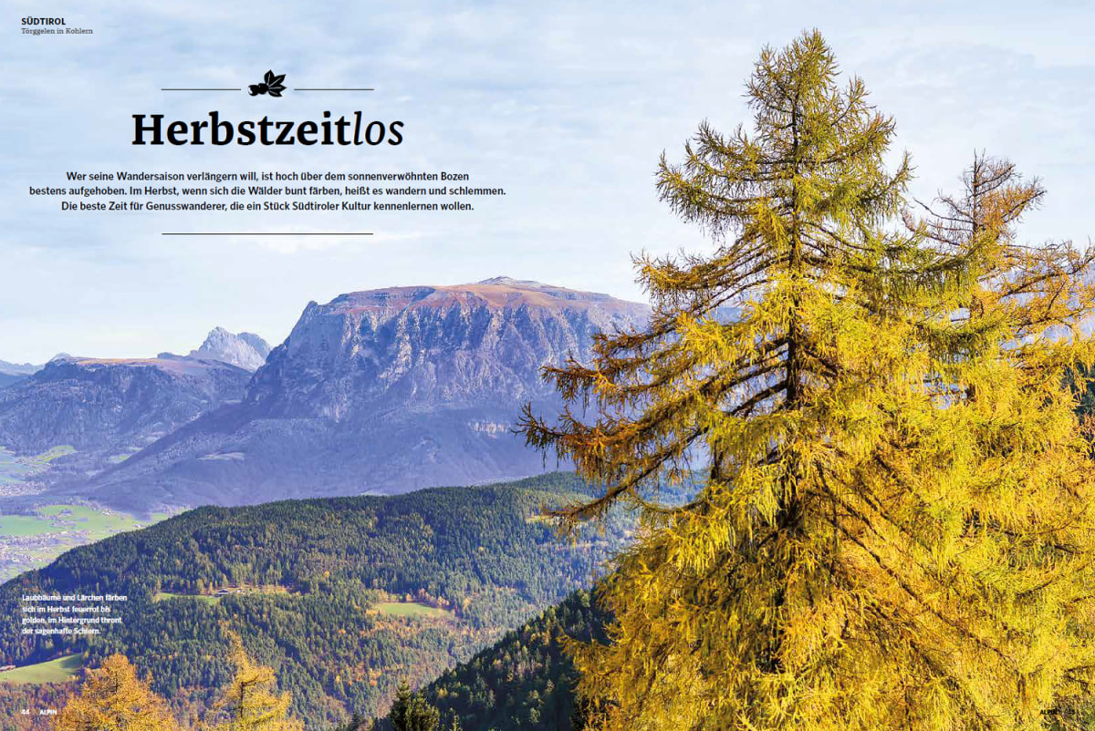 Reportage: Herbstwandern in Südtirol