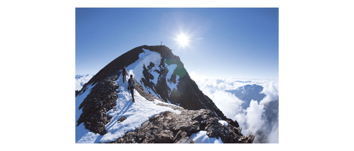 Die letzten Meter zum Gipfel