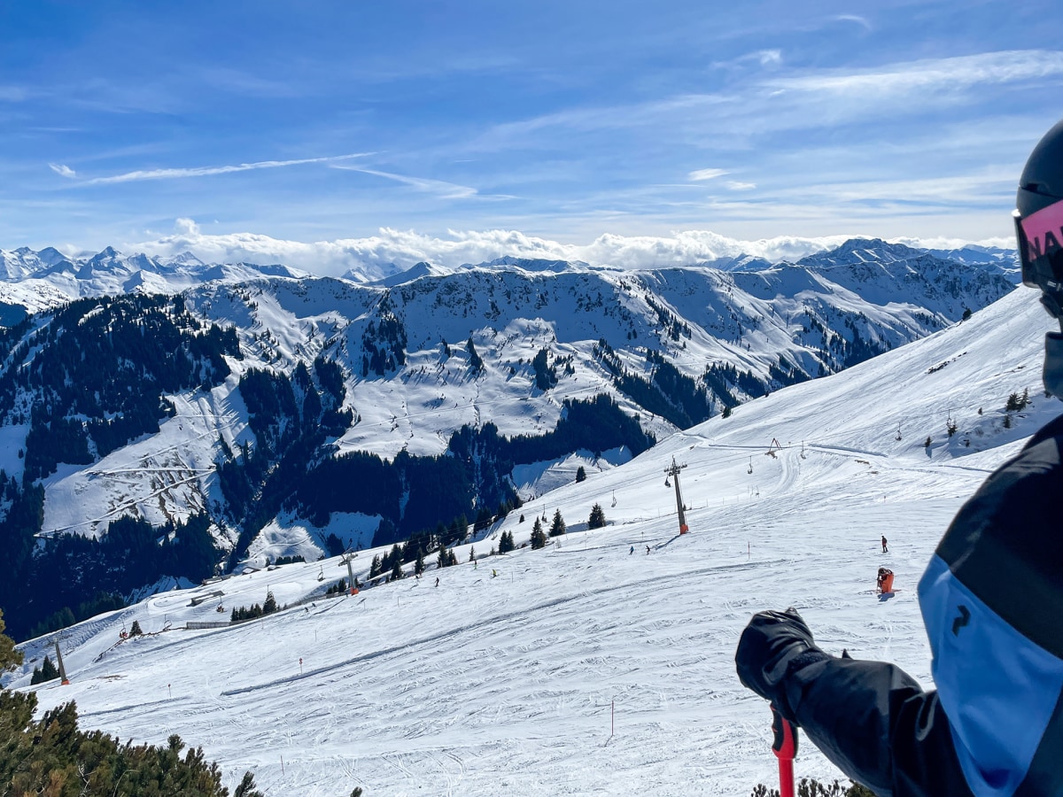 Aussichtsreich: Ausblick auf den Skicircus