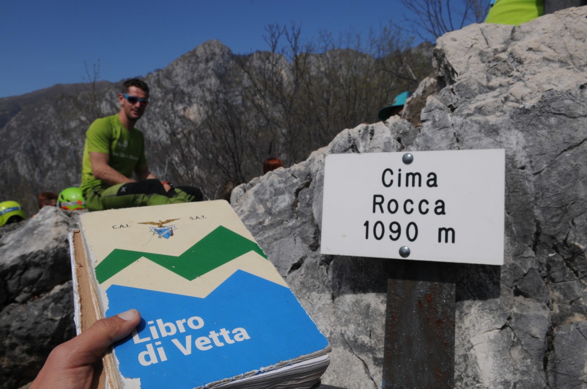 Gipfelbuch des Cima Rocca