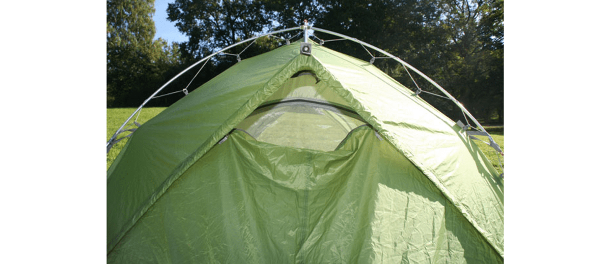 Durch eine Hutze regengeschützte Belüftung ...