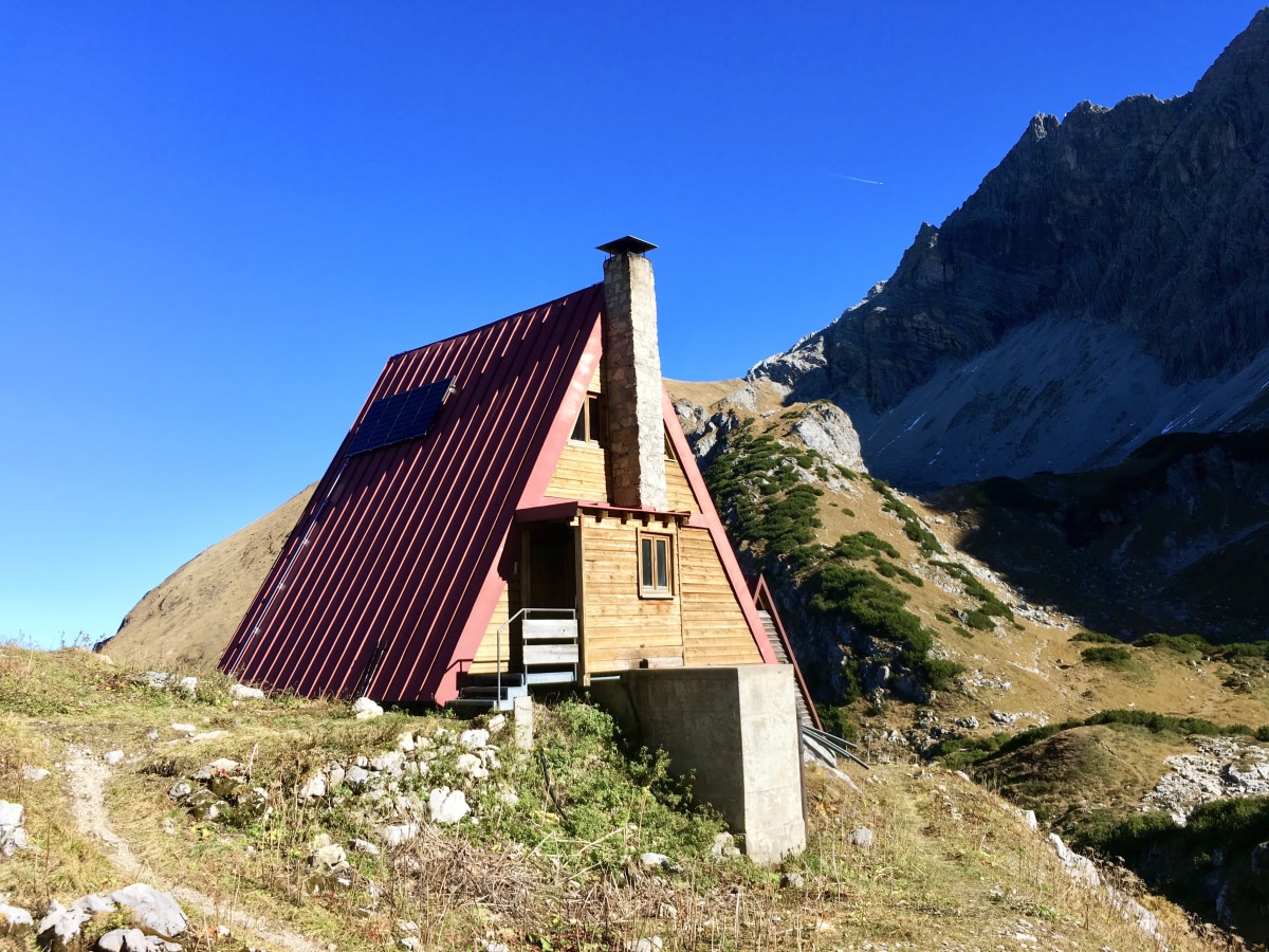 Winterraum am Prinz-Luitpold-Haus in den Allgäuer Alpen