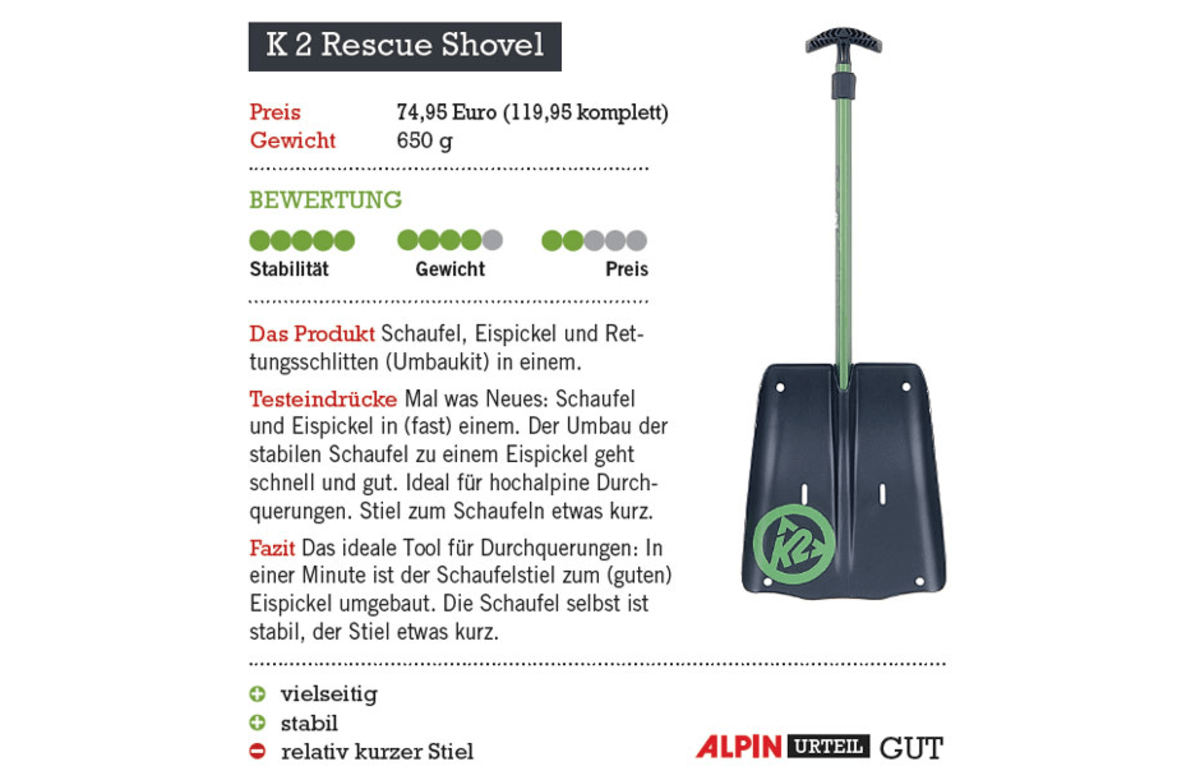 K 2 Rescue Shovel