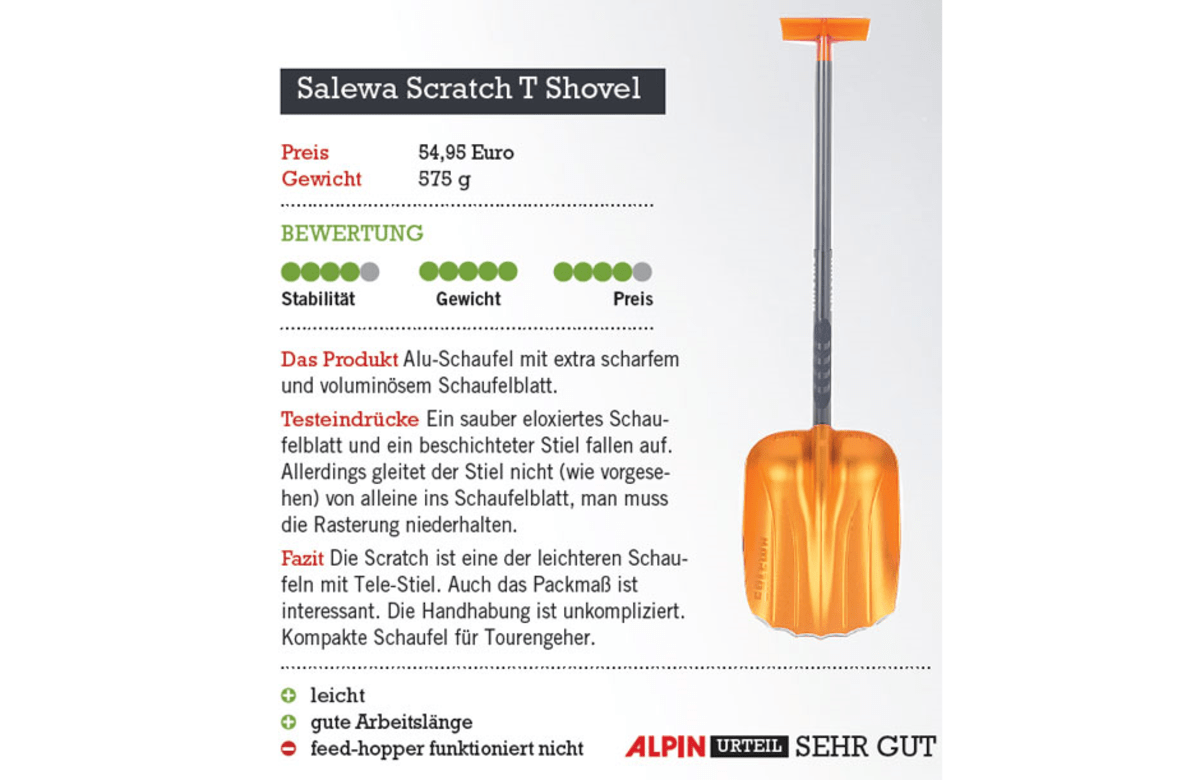 Salewa Scratch T Shovel - Lawinenschaufeln