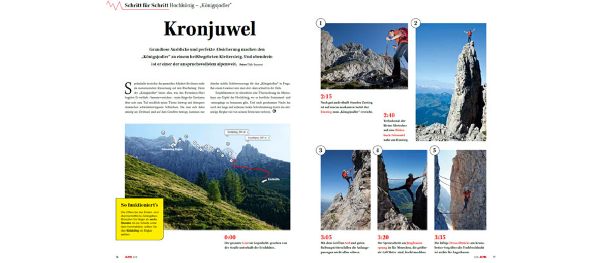 Schritt für Schritt: Der "Königsjodler"