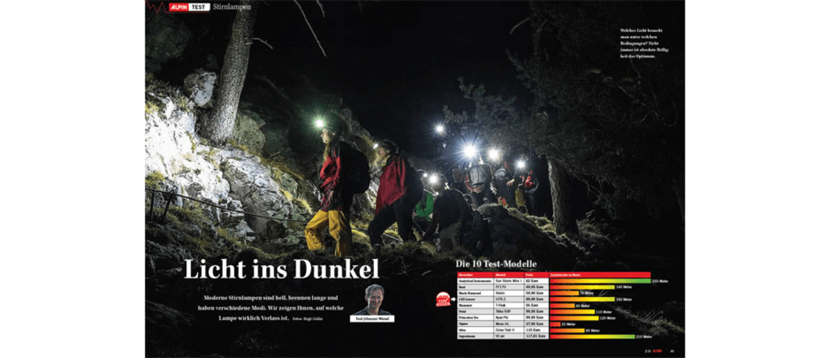 Test: Stirnlampen