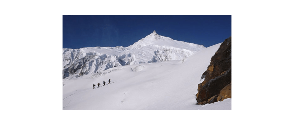 Im Aufstieg nach Lager 1 bei schönstem Wetter