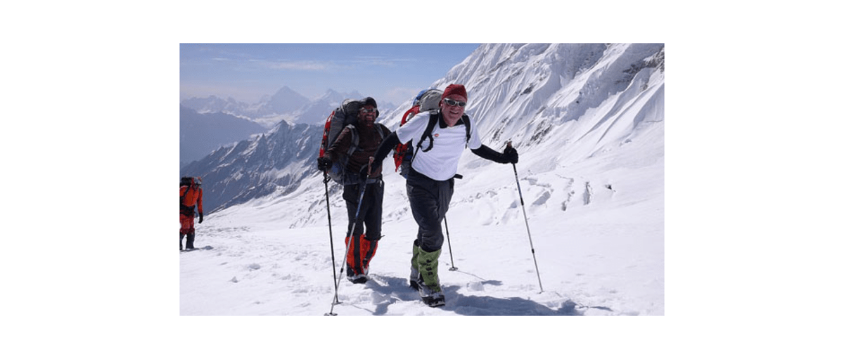 Rolf Eberhard und Helmar Aßfalg erreichen Lager I