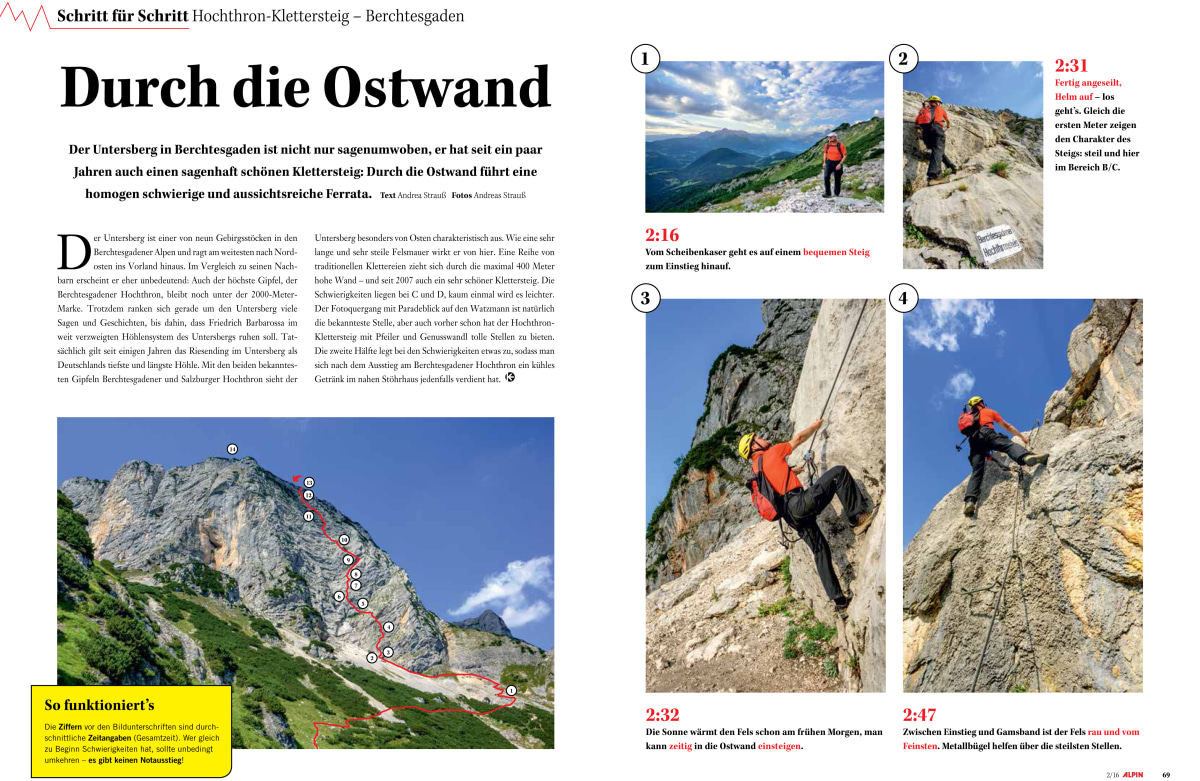 Schritt für Schritt Hochthron-Klettersteig – Berchtesgaden