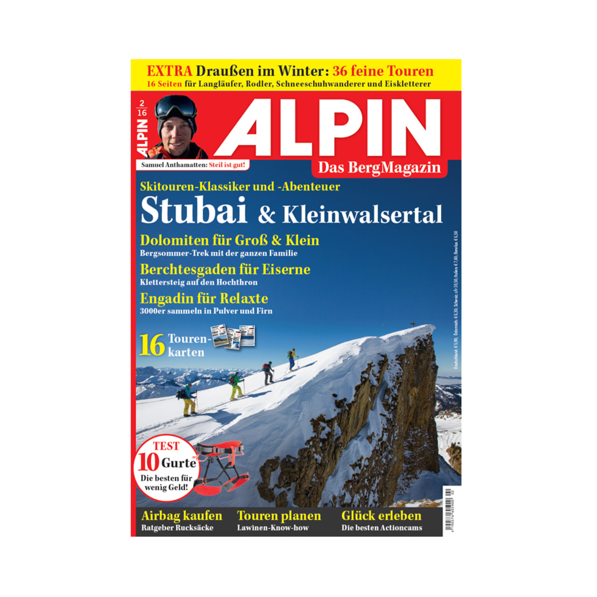 ALPIN 02/2016: Skitouren-Klassiker und -Abenteuer