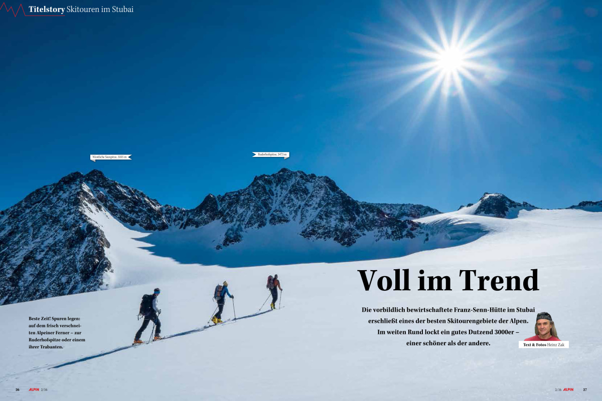 Titelstory: Skitouren im Stubai
