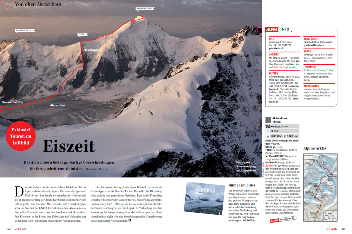 Von oben: Aletschhorn