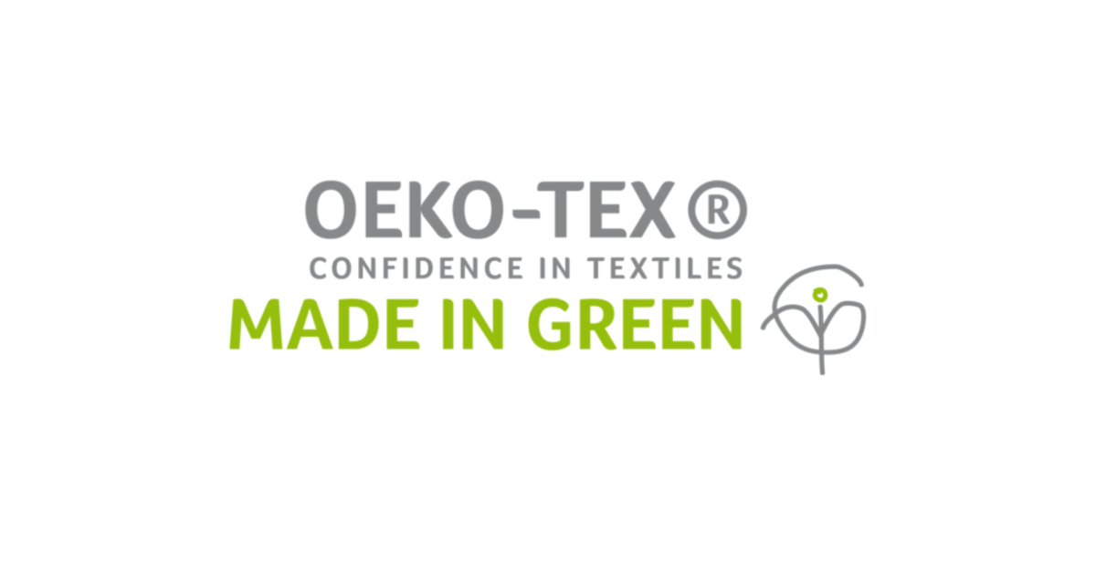 <p>Eines der strengsten Siegel: Die Textilien sind schadstoffgeprüft und werden in allen beteiligten Betrieben nachhaltig produziert. <a href="https://www.oeko-tex.com/en/" rel="nofollow" target="_blank">oeko-tex.com</a></p>