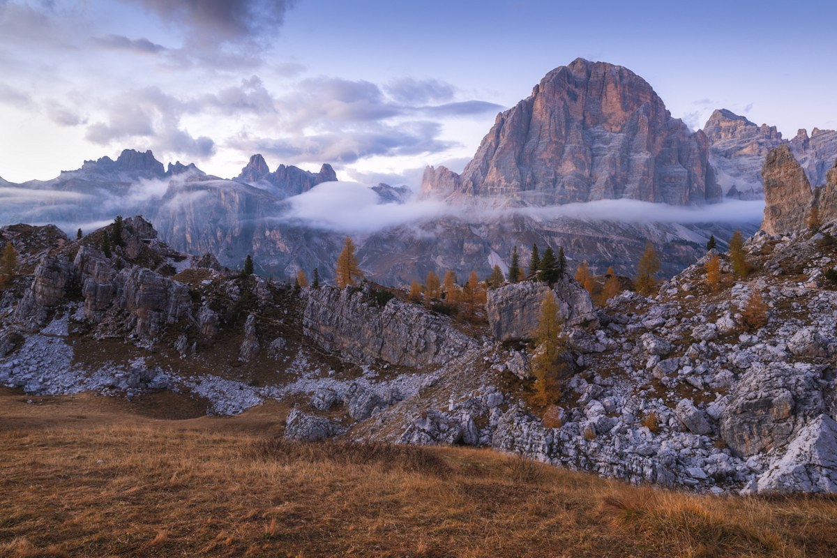 Herbstabend bei den Cinque Torri