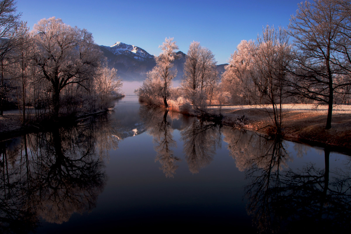 Raureif am Kochelsee