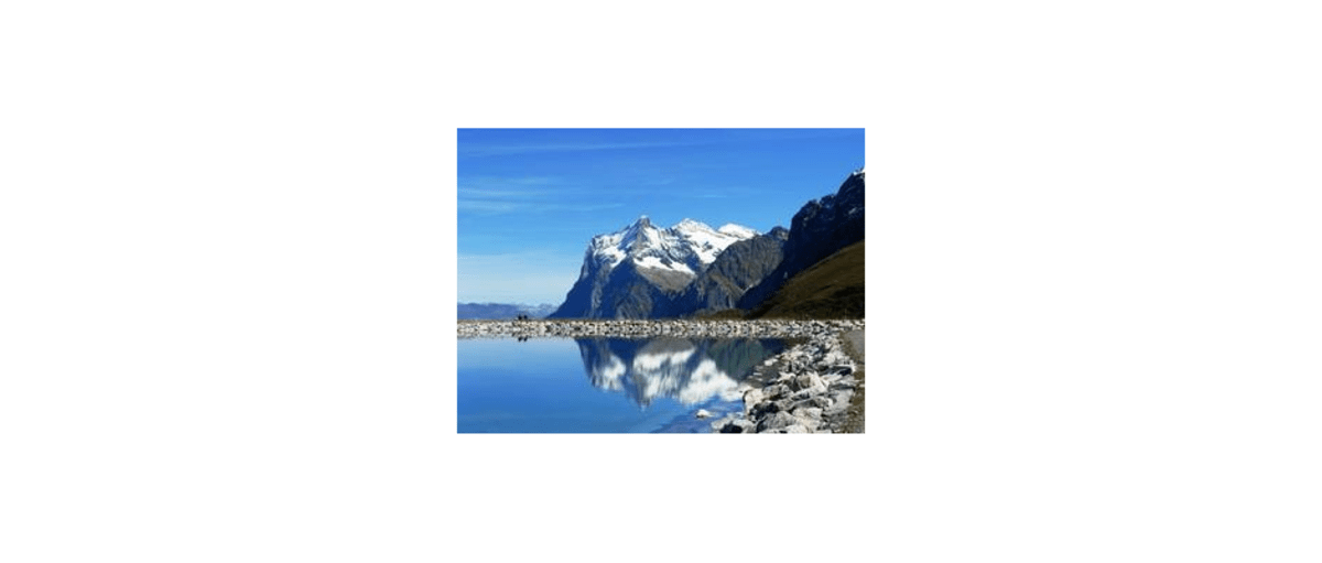Jungfrau-Massiv mit "Wasserspeicher"