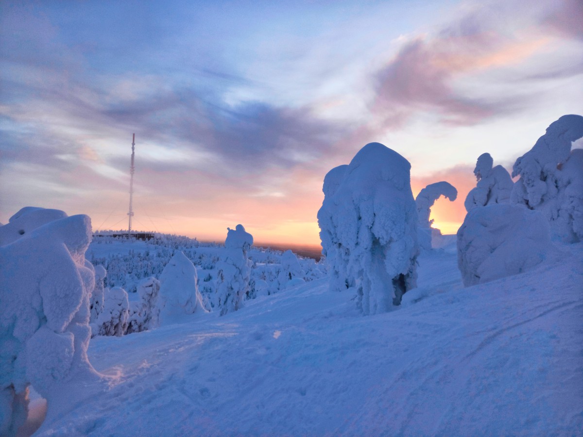 Wintersonne im Tiefschnee