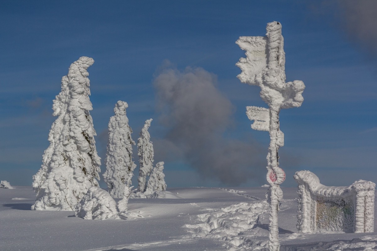 Schneeskulpturen