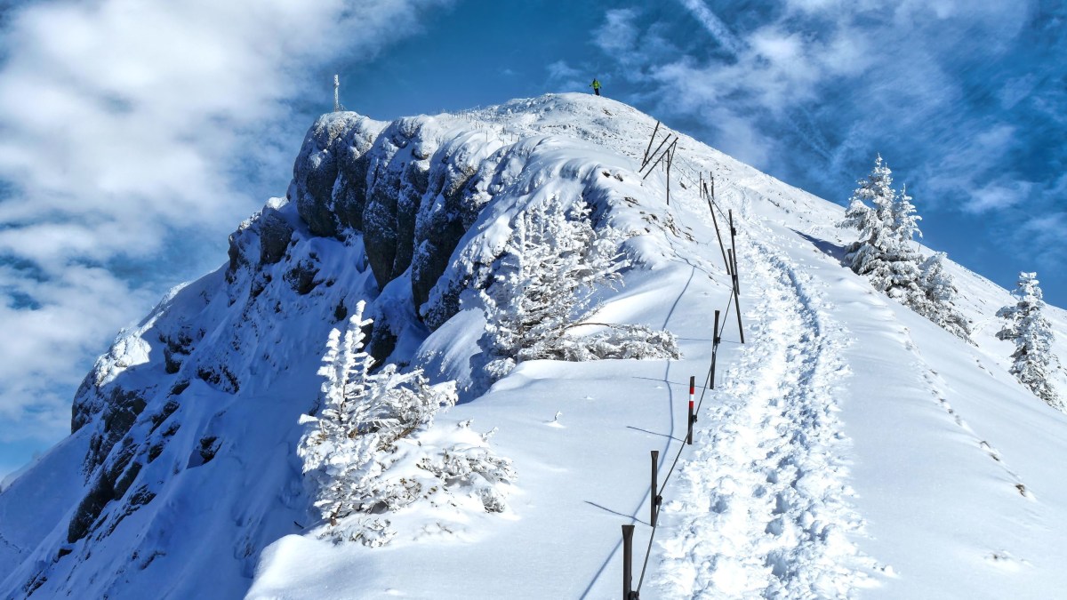 die letzten Meter zum Gipfel