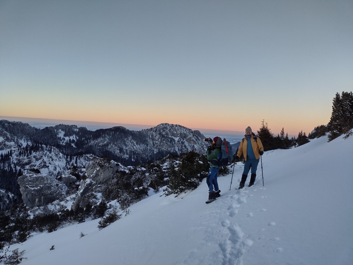 winterlicher Sonnenuntergang 