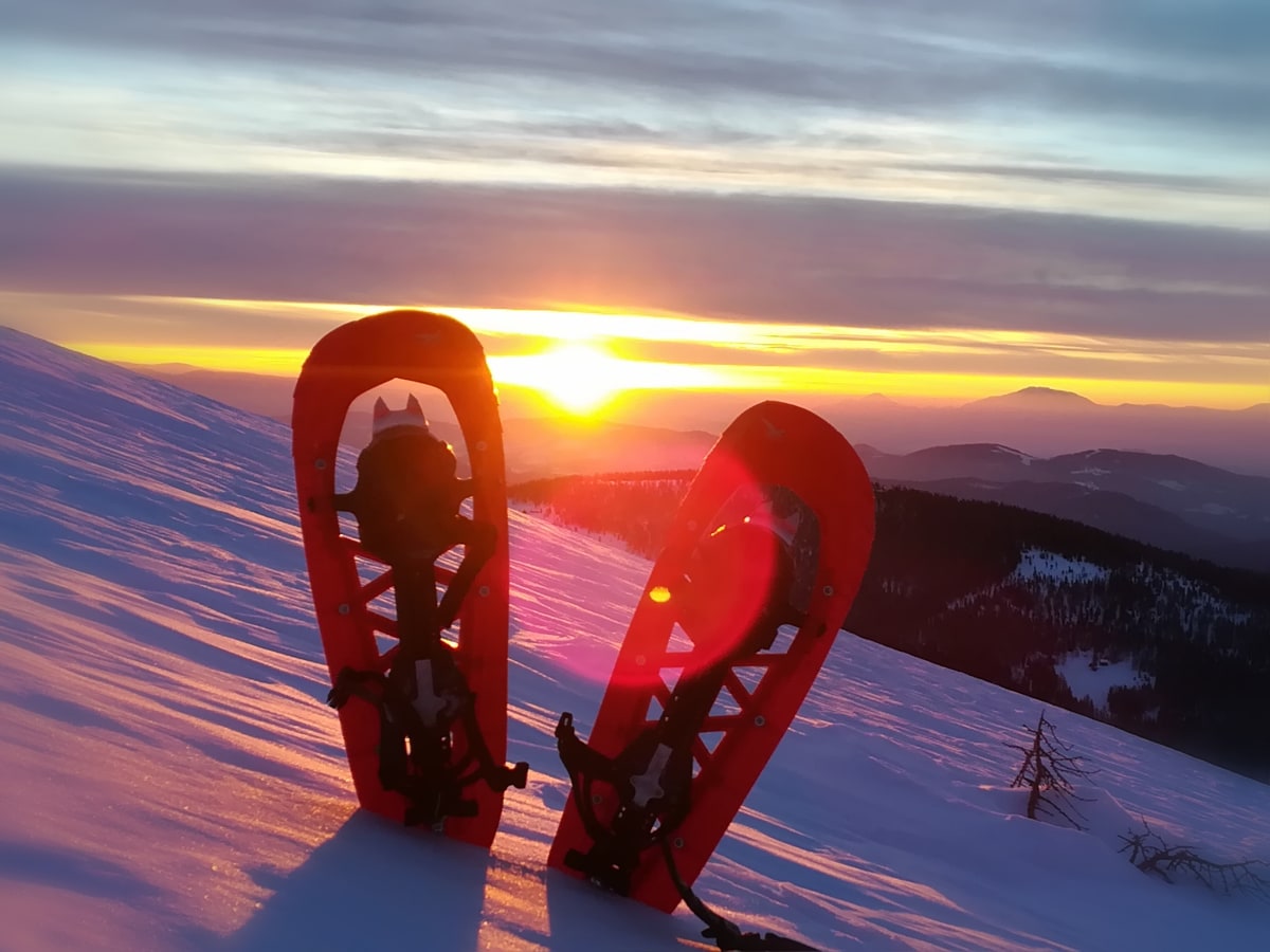 Sonnenaufgang am Berg