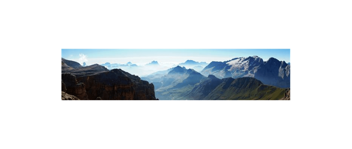 Panorama der Dolomiten