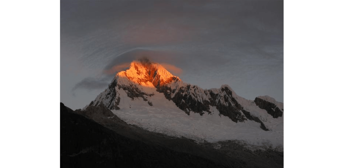 Sonnenaufgang am Nevado Quitaraju